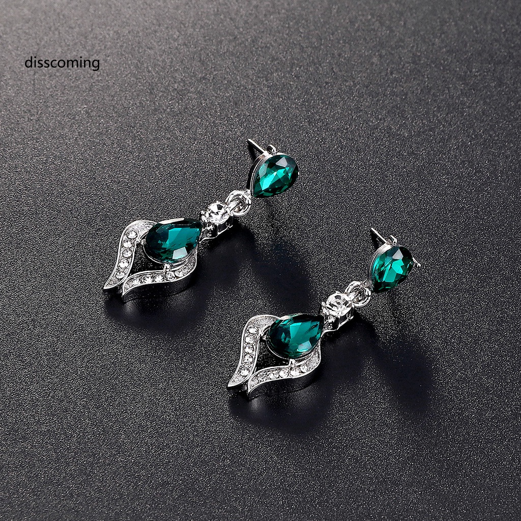 Đầm Nữ Kiểu Dáng Dễ Thương Xinh Xắn Hợp Thời Trang| Set Vòng cổ Và Bông Tai Con Công Đính Đá Pha Lê Lấp Lánh