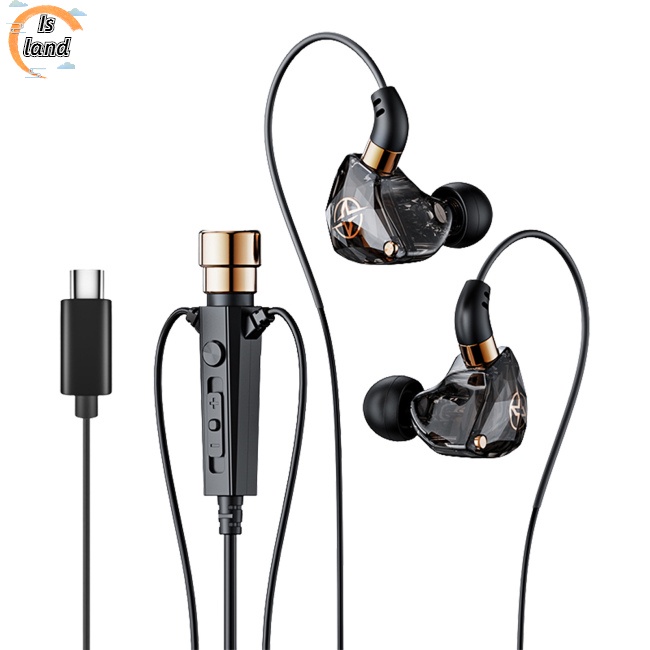 Tai Nghe Nhét Tai Có Dây Typ-c Chống Tiếng Ồn Kèm Mic Dùng Để Hát / Thu Âm