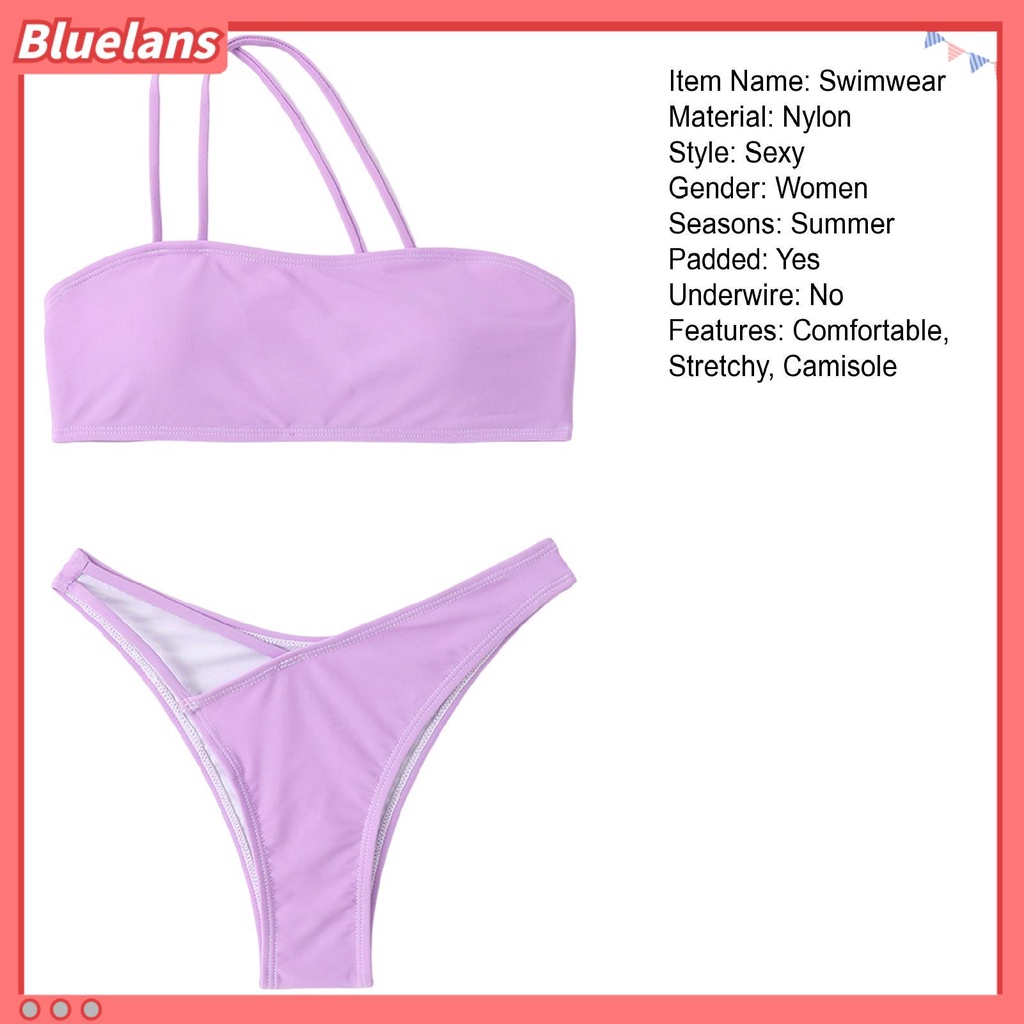 1 Bộ Đồ Bơi Hai Mảnh Có Đệm Ngực Thoáng Khí Gợi Cảm Cho Nữ