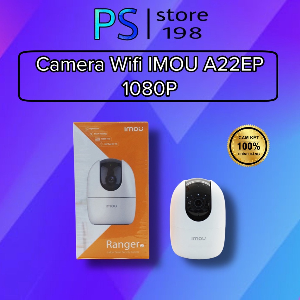 Camera Wifi Imou A22EP 1080P  ranger 2. chính hãng/ a22ep , xoay 360 độ. bắt wifi