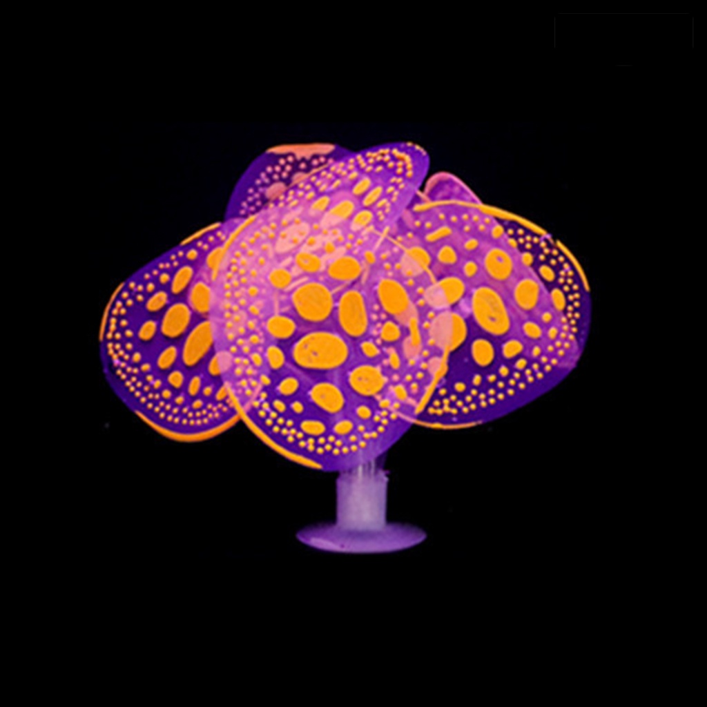 [COD]♞San Hô Silicone Màu Dạ Quang Dùng Trang Trí Bể Cá