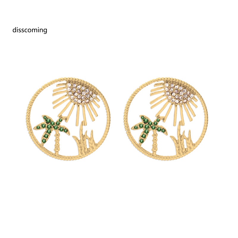 Áo Khoác SL SL Kiểu Dáng Trẻ Trung Năng Động| Đôi Bông Tai Khoen Tròn Họa Tiết Lá Dừa Thời Trang Cho Nữ