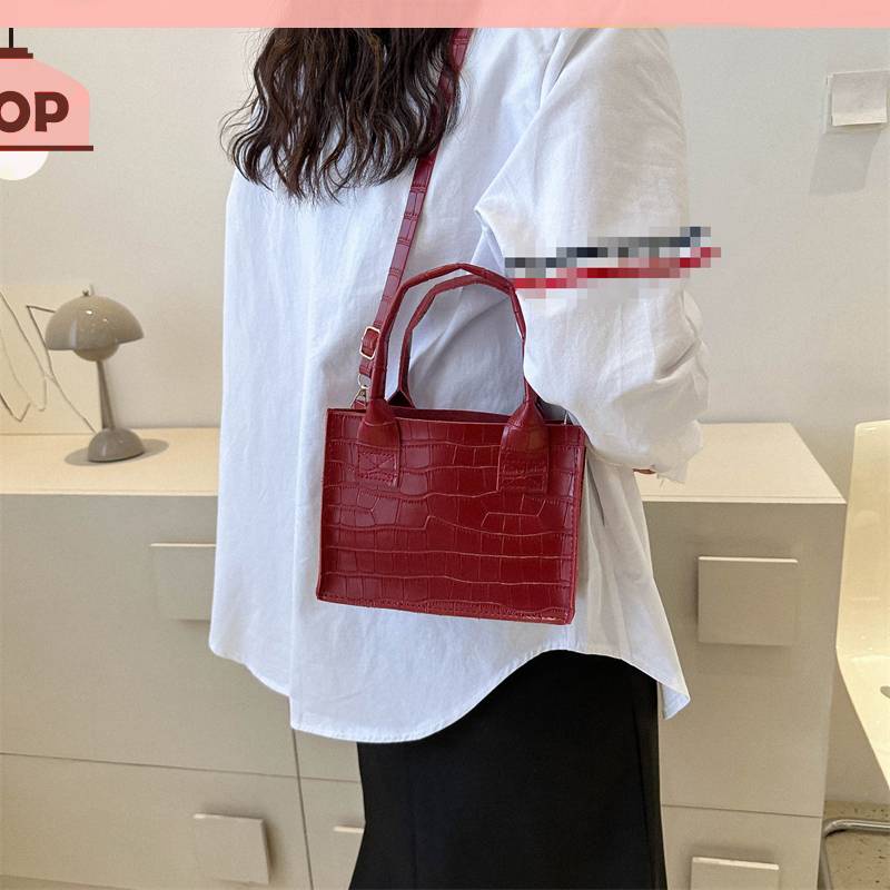 Túi Xách Da PU Họa Tiết Vân Đá Thanh Lịch Cho Nữ