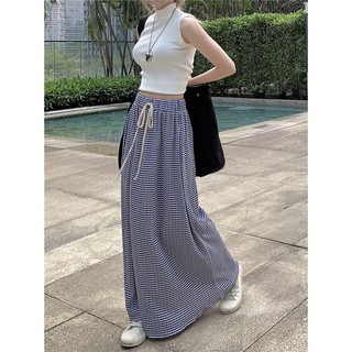 Chân váy kẻ hàn quốc