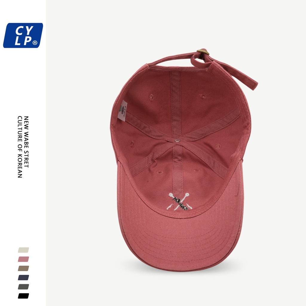 Mũ Lưỡi Trai Mềm Thêu Chữ Phong Cách Hàn Quốc Thời Trang Cho Cặp Đôi