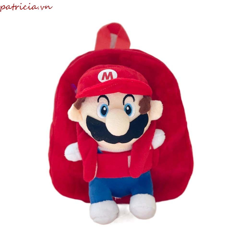 PATRICIA Túi Đeo Chéo Hình Mario Dễ Thương Cho Bé