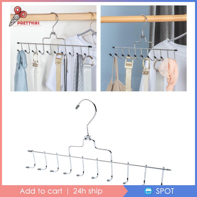 Giá Treo Cà Vạt / Khăn Choàng / Thắt Lưng 10 Móc Thiết Kế Xinh Xắn Tiện Dụng