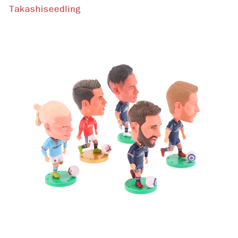 Đồ trang trí Cầu Thủ Bóng Đá Messi Neymar Mbappe Ronaldo 6.6cm Bằng PVC