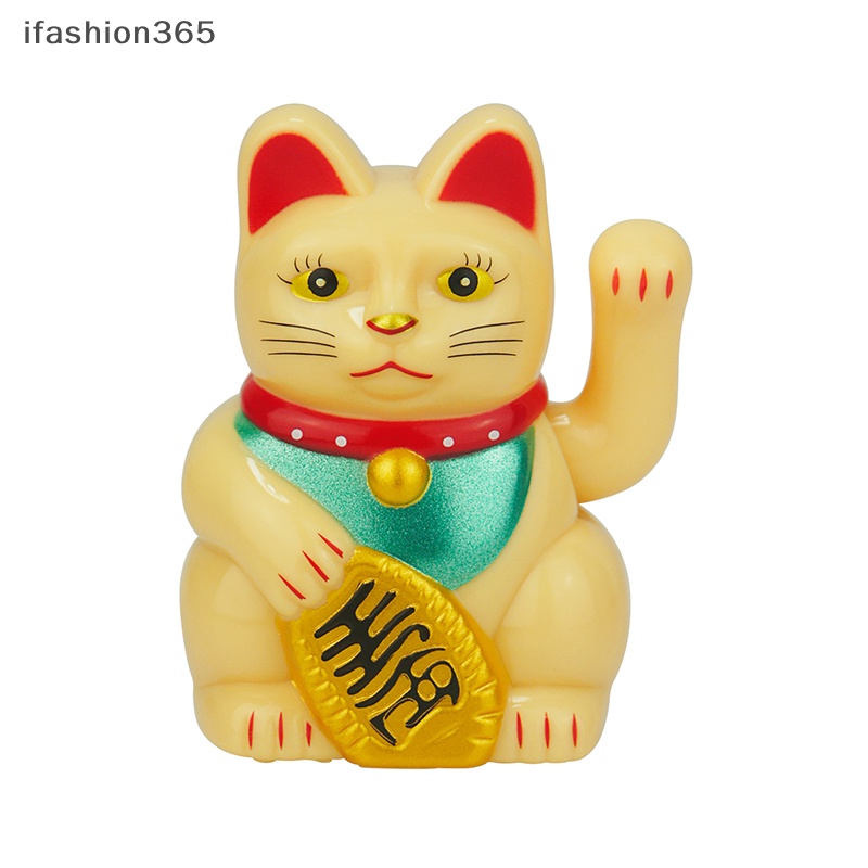 1 Chú Mèo May Mắn Mini Trang Trí Xe Hơi Sử Dụng Năng Lượng Mặt Trời Tự Động ifashion365