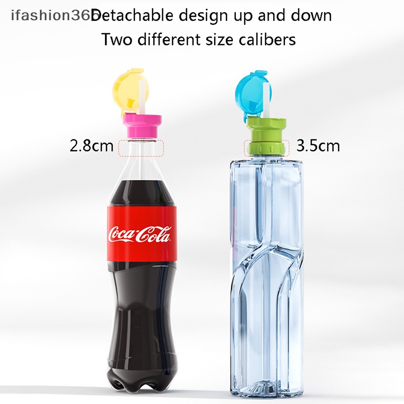 Nắp Đậy Bình Nước Bằng Silicon Có Ống Hút 2 Trong 1 Chống Bụi ifashion365