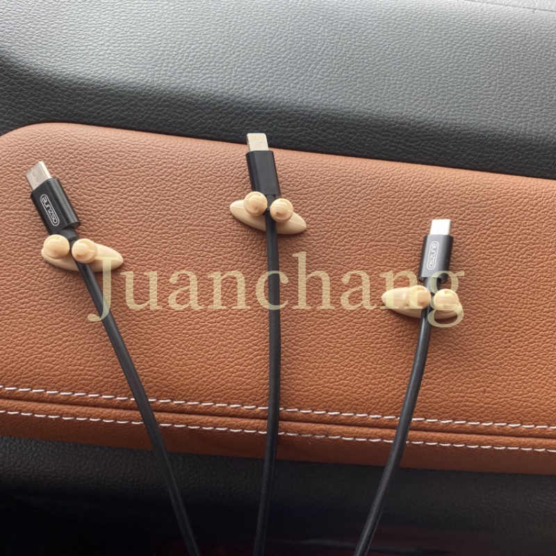 Set 10 / 50 Kẹp Cố Định Dây Cáp Sạc Xe Hơi / Văn Phòng