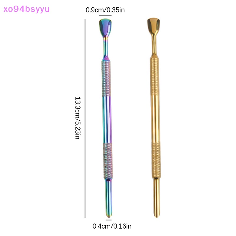 1 Dụng Cụ Làm Móng Bằng Thép Không Gỉ Hai Đầu Chống Trượt xo94bsyyu