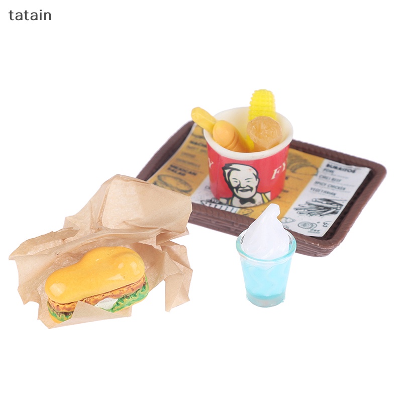 Xô Đựng Bánh Hamburger Tỉ Lệ 1: 12 Trang Trí Nhà Búp Bê