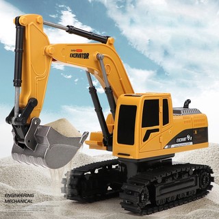 Rechargeable 6-channel remote control excavator toy