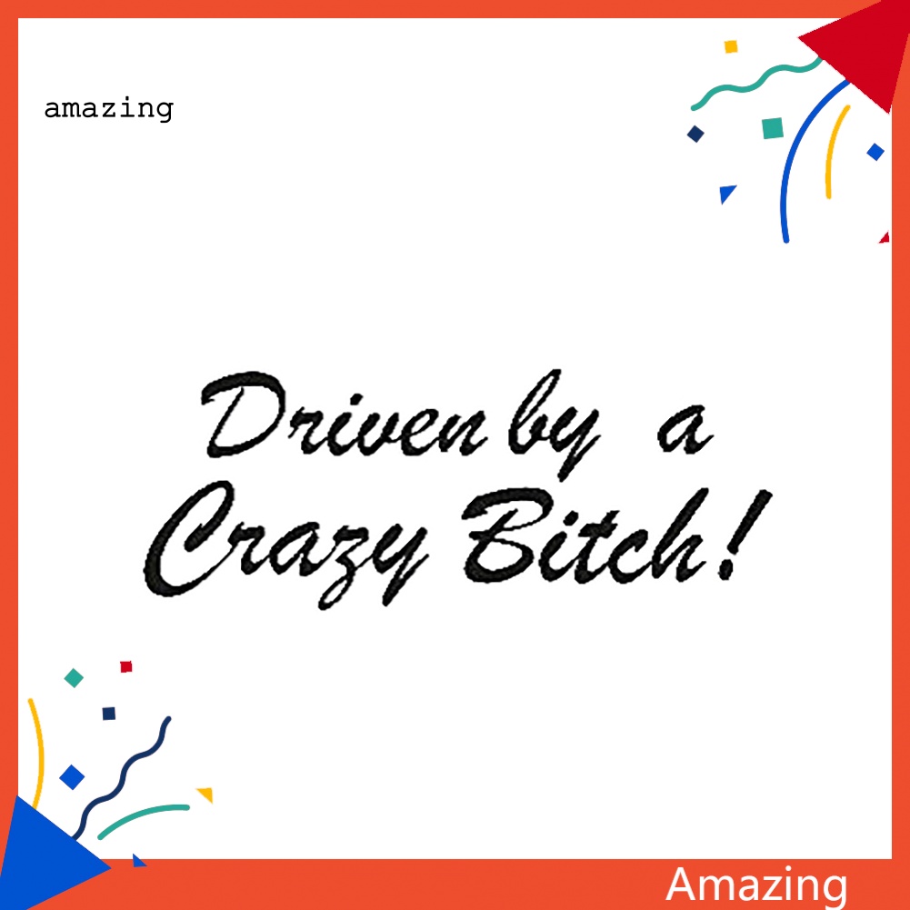 Miếng Dán Phản Quang In Chữ Vui Nhộn Trang Trí Thân / Cửa Sổ Xe Hơi