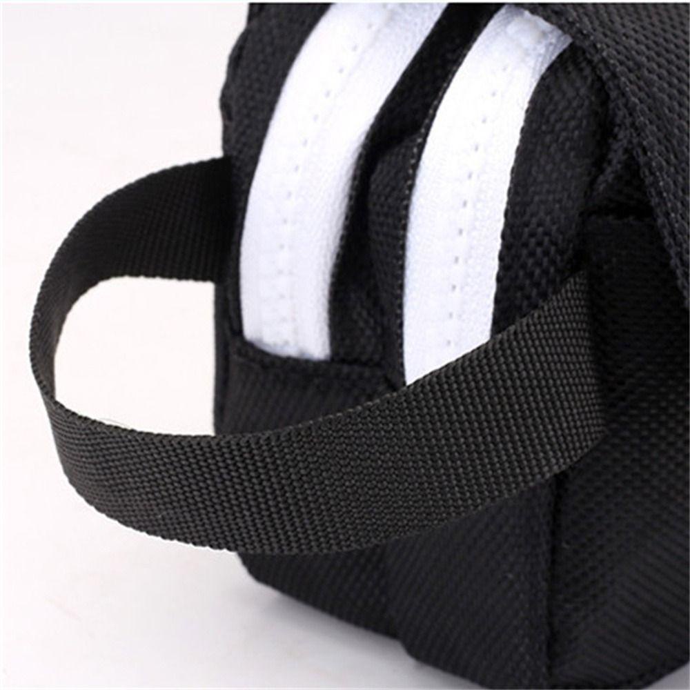 Túi Đựng Bút Bằng Vải Oxford Hai Ngăn Sức Chứa Lớn Màu Trơn Dễ Thương