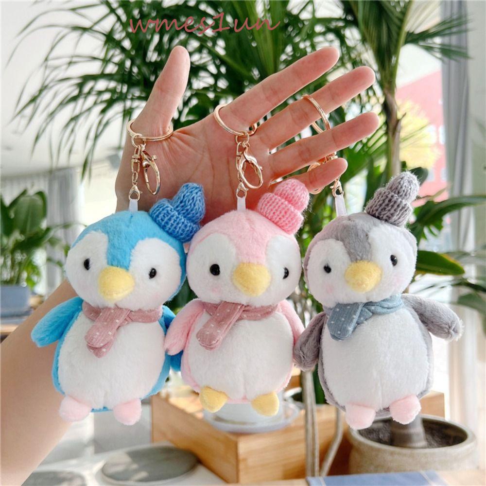 Chim Cánh Cụt Nhồi Bông Mềm Mại 15H Gắn Móc Khóa Túi Xách