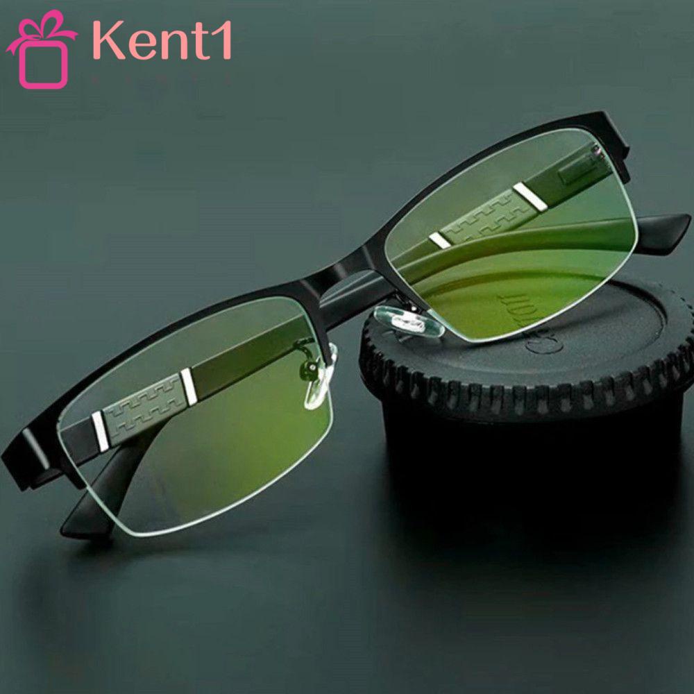 KENT1 Kính Đọc Sách Nửa Gọng Cổ Điển Chống Ánh Sáng Xanh Thời Trang