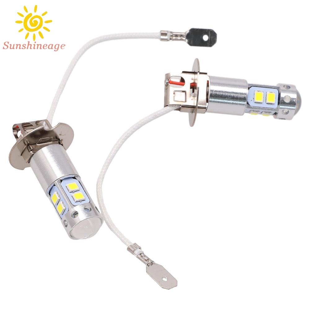 Đèn LED H3 Ánh Sáng Vàng 100W 3000K DC 12V / 24V Cho Xe Hơi