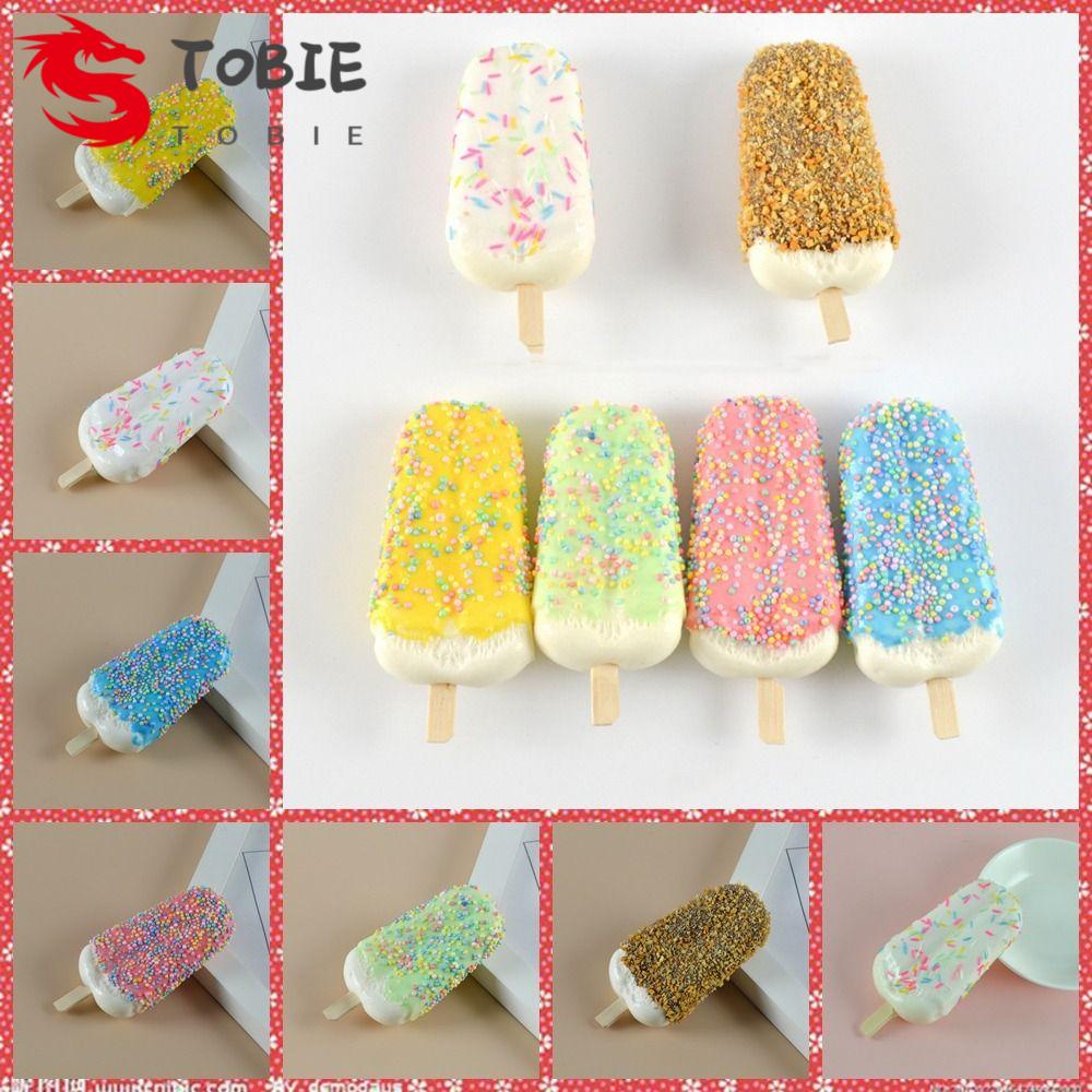Toobie Mô Hình Que Kem Giả Mềm Có Thể Đặt Được Đa Năng Dùng Trưng Bày Món Tráng Miệng Mùa Hè