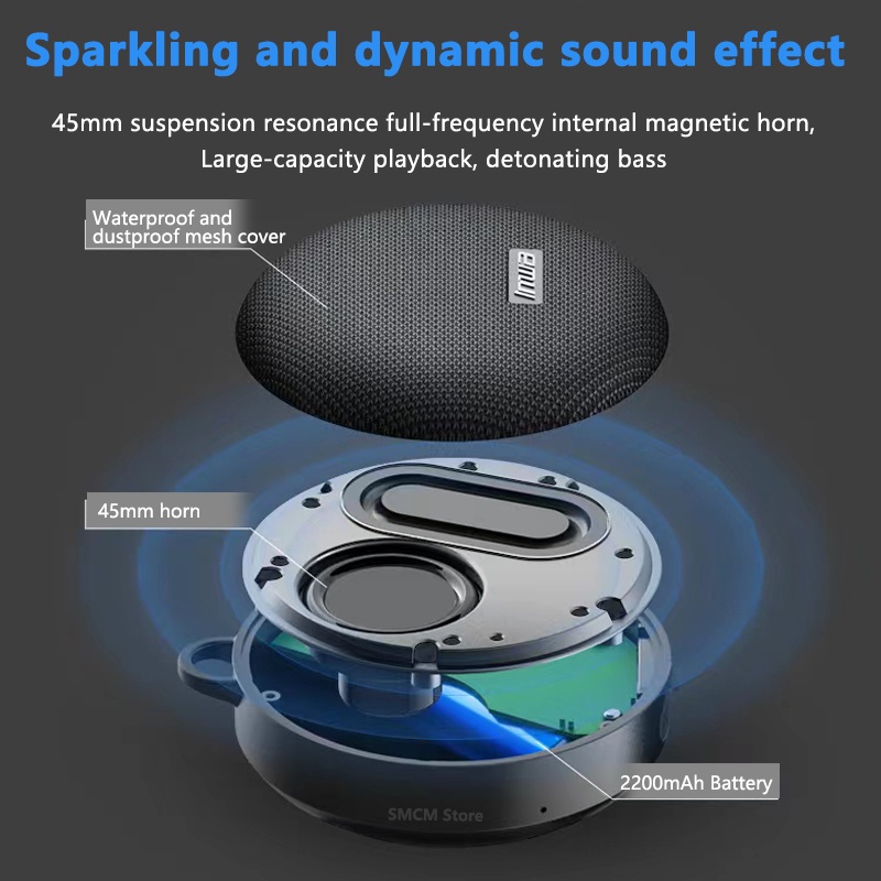 Loa bluetooth Không Dây mz-500k Hát karaoke Ngoài Trời Chống Thấm Nước