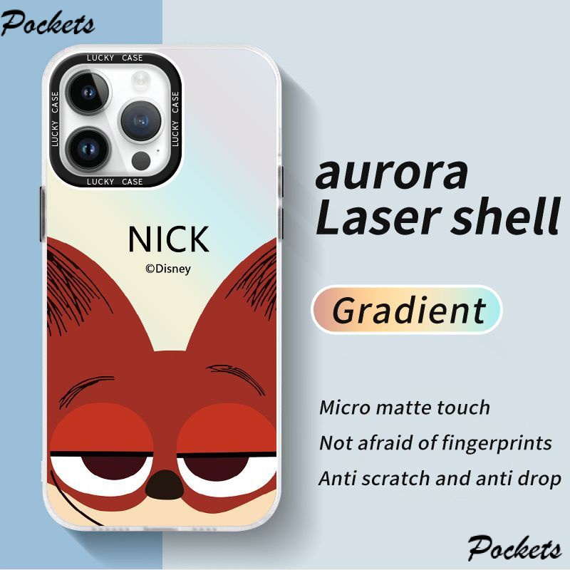 Ốp Điện Thoại Màu Laser Họa Tiết Chú Cáo Dễ Thương Cho Iphonexr12678Plus 1314