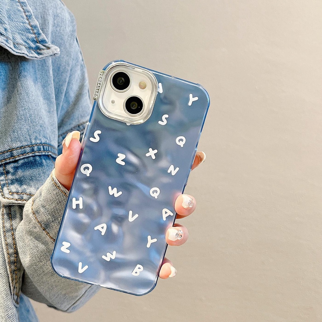 Ốp Điện Thoại Tpu Mềm Trong Suốt Chống Sốc Màu Xanh Dương Cho iPhone 14 13 12 11 Pro Max