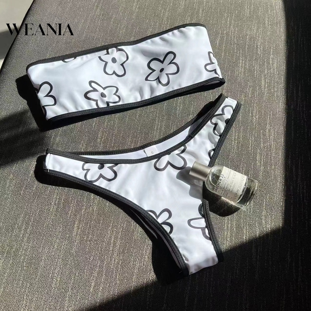 Bộ Đồ Bơi Hai Mảnh Hở Vai Phong Cách Instagram Gợi Cảm Cho Nữ