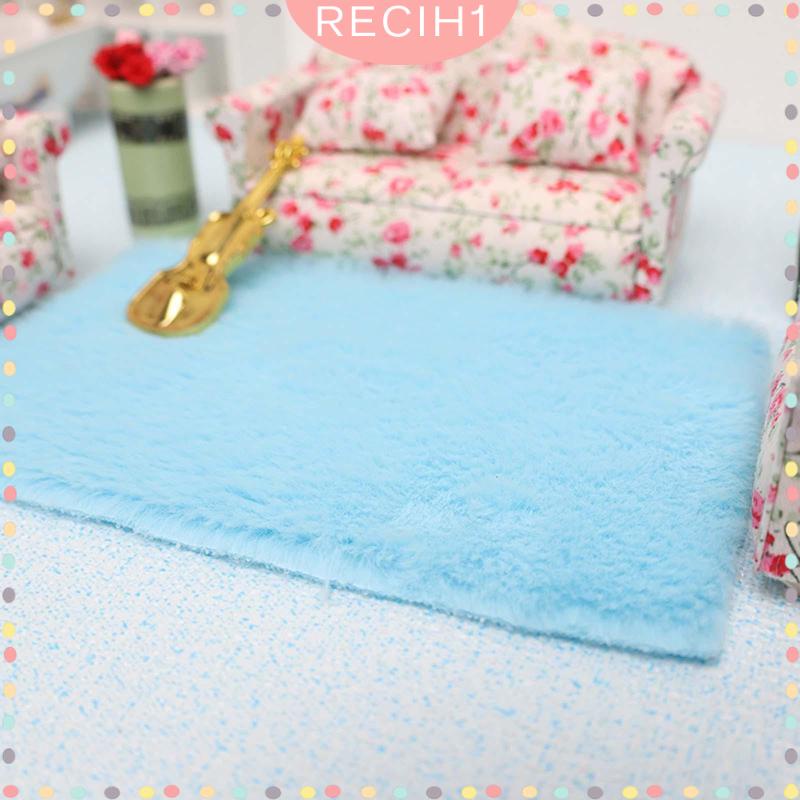 Thảm Lông Mini Lót Sàn Trang Trí Nhà Búp Bê Tỉ Lệ 1: 12