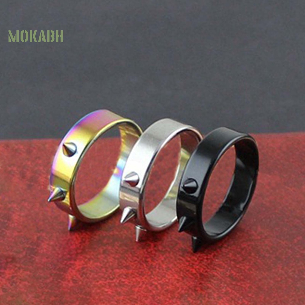 Nhẫn Đeo Tay Bằng Thép Không Gỉ Nhỏ Gọn Dễ Phối Đồ