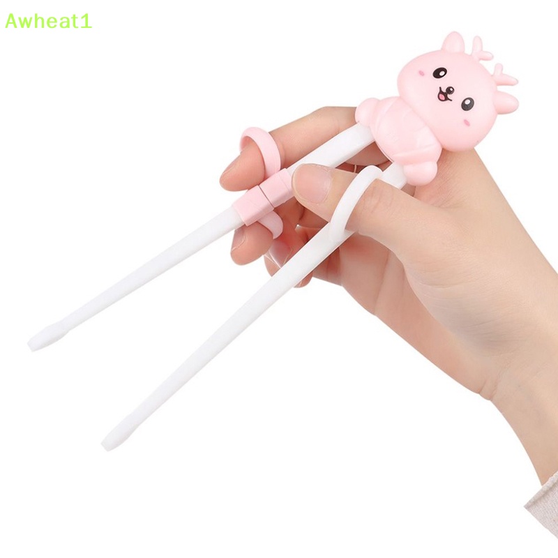 1 Cặp Đũa Tập Ăn Họa Tiết Hoạt Hình Dễ Thương Cho Bé Mới