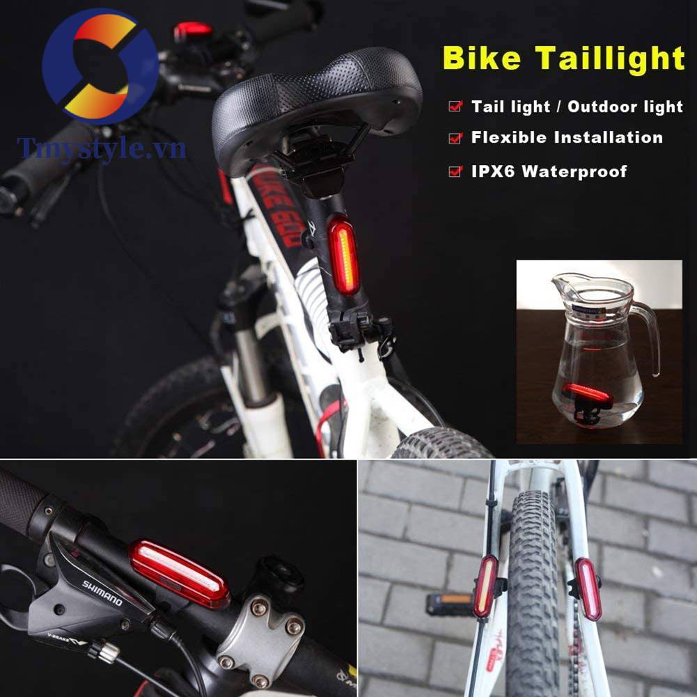 Đèn LED Cảnh Báo Ban Đêm Sạc USB Cho Xe Đạp