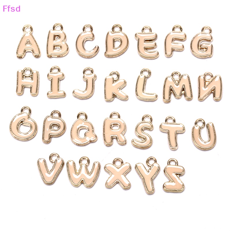 {Ffsd} Bộ 26 Chữ Cái Tráng Men Làm Trang Sức Thủ Công Mỹ Nghệ DIY Bán Chạy