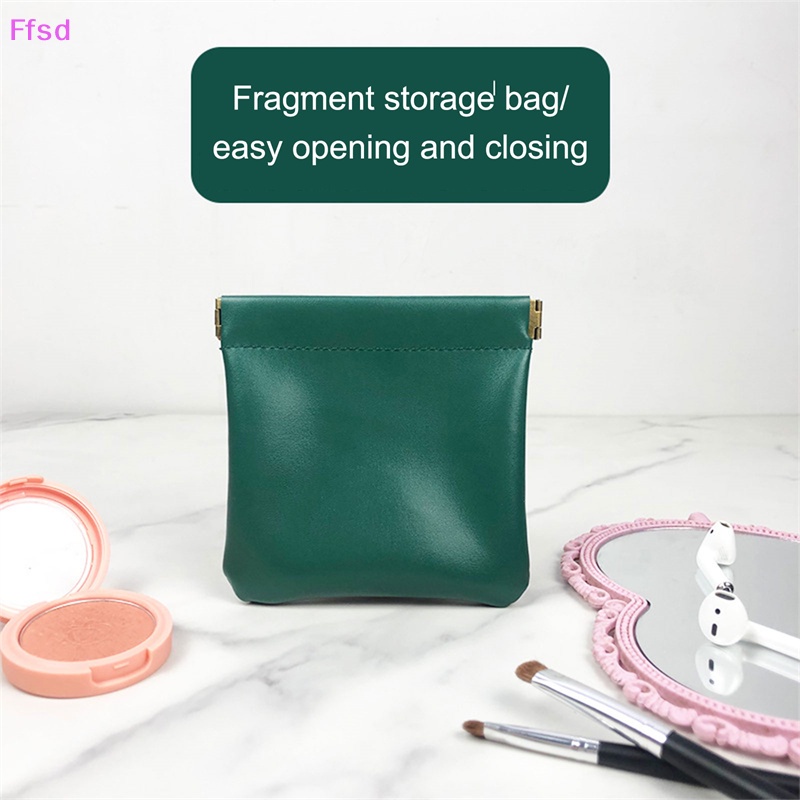 Túi Đựng Tai Nghe / Tiền Xu / Mỹ Phẩm Mini Bằng Da PU Nhỏ Gọn Dành Cho Nam Và Nữ