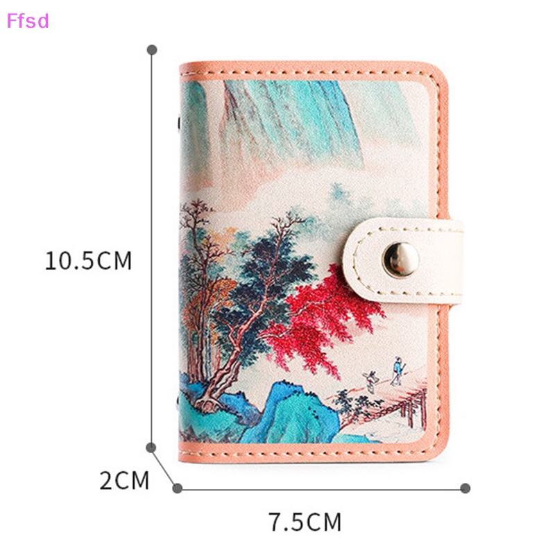 {Ffsd} Ví Đựng Thẻ ID Tiền Xu Thẻ Xe Buýt Phong Cách Retro Chống Trộm Phong Cách Doanh Nhân Bán Chạy