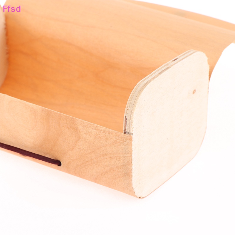 {Ffsd} Hộp Quà Tặng Trang Sức Bằng Gỗ Trơn Có Nắp Cong Trang Trí Nhà Cửa