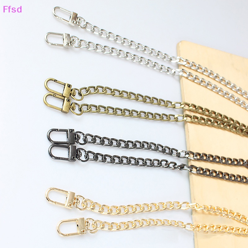 Dây Xích Kim Loại 20cm Màu Vàng / Bạc / Đen Gắn Túi Xách DIY