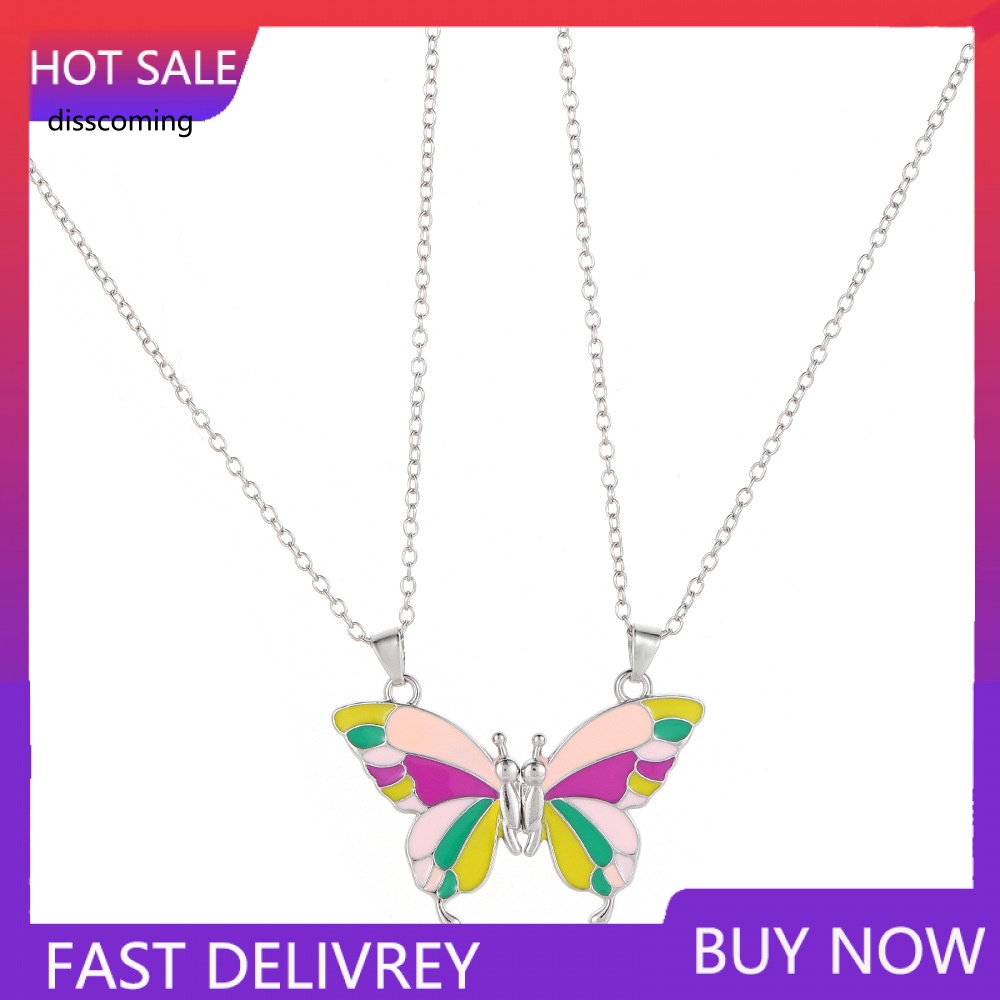 Sl| Bộ Vòng Cổ Hình Bướm Thả Màu Sắc