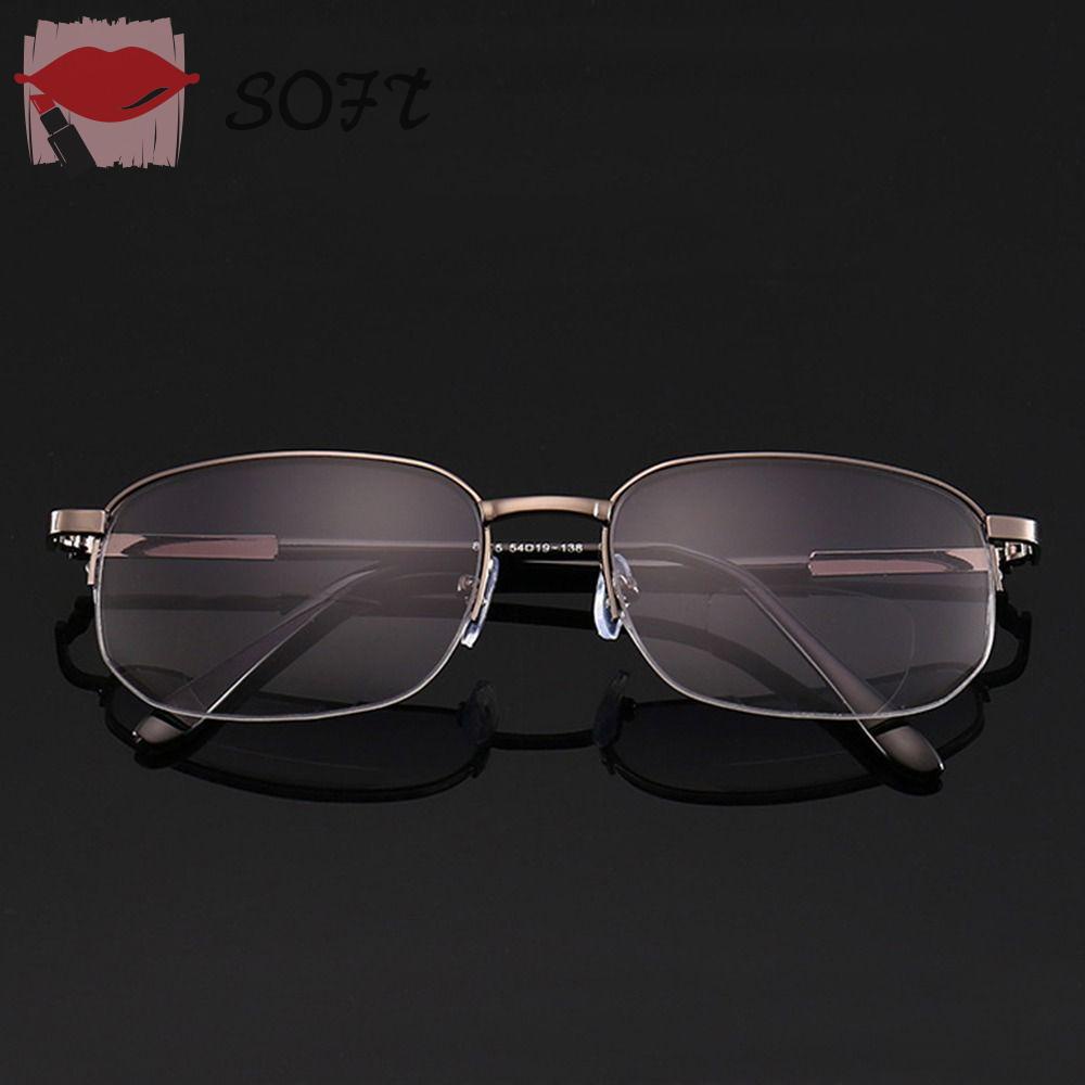 SOFTNESS Kính Đọc Sách Gọng Siêu Nhẹ Thoải Mái Phong Cách Vintage Dành Cho Nam Nữ