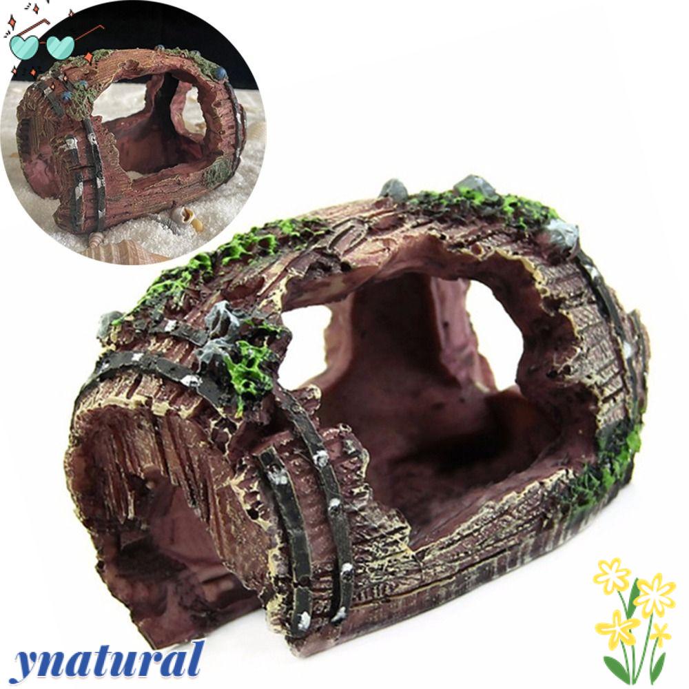 YNATURAL Đồ Trang Trí Bể Cá Bằng Nhựa Resin Chất Lượng Cao