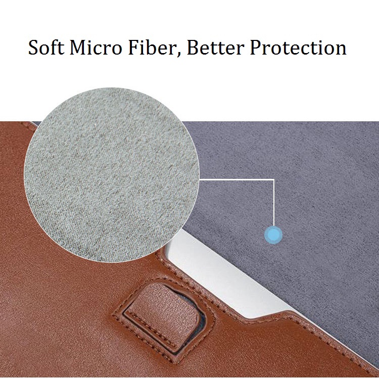 Túi Da Đựng Laptop Macbook Air 13.3 / Pro 13 / Air 13.6 M2 / M1 Mac Pro 14.2 / 15.4 / Pro 16.2 Có Giá Đỡ