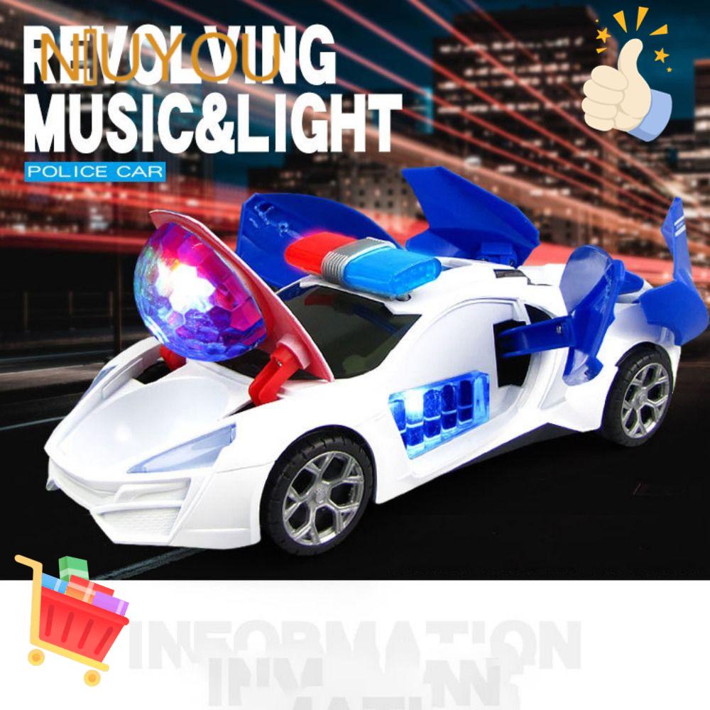 NIUYOU Mô Hình Xe Hơi Đồ Chơi Chạy Bằng Pin Có Âm Thanh