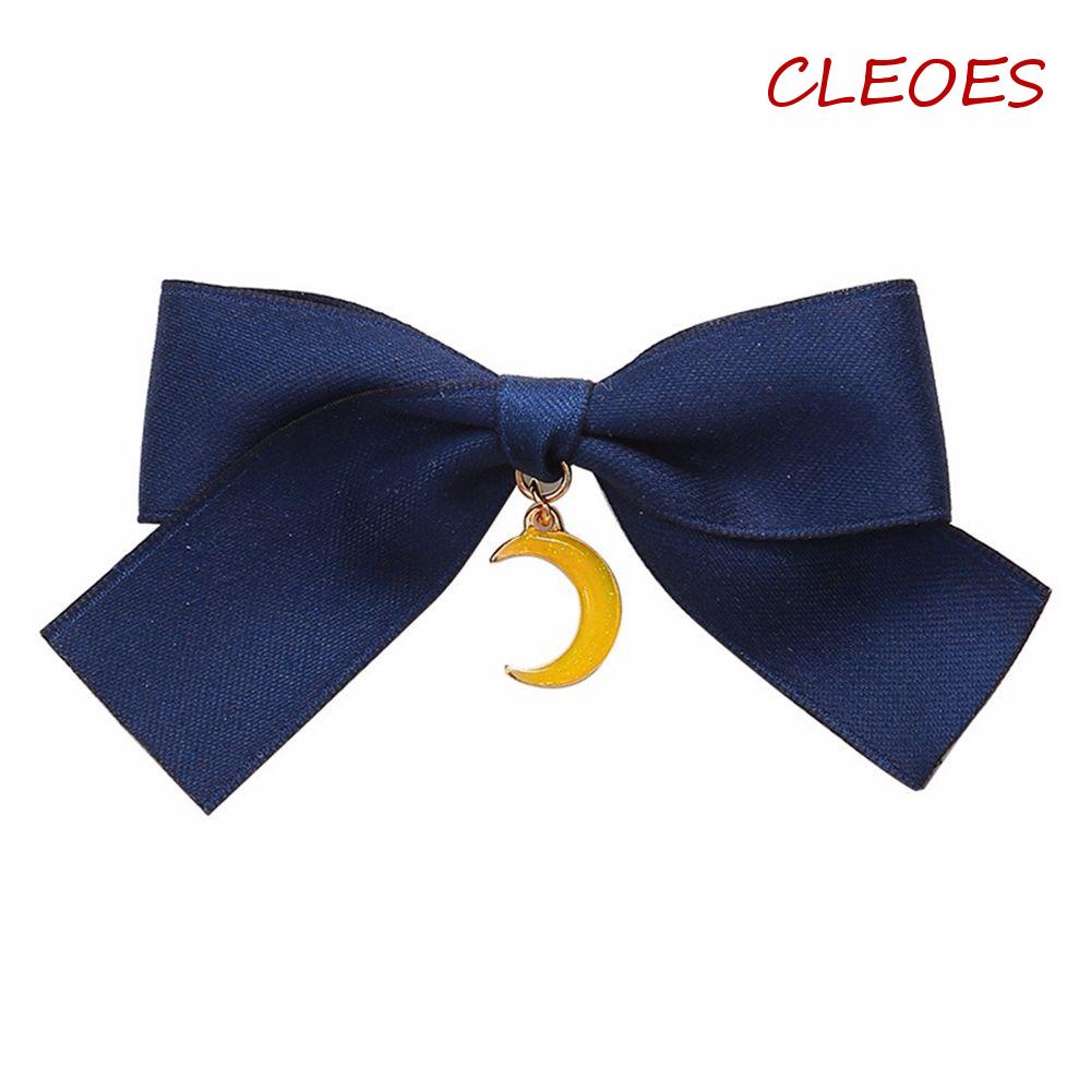 CLEOES Kẹp Tóc Hình Nơ Đơn Giản Sang Trọng Phong Cách Hàn Quốc