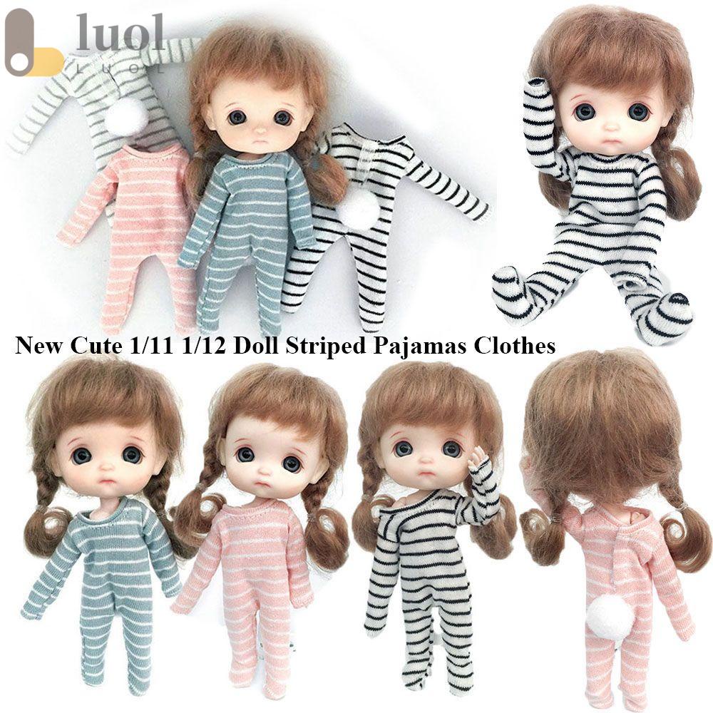 LUOL Bộ Quần Áo Ngủ Dễ Thương Dành Cho Búp Bê ob11 obitsu 11 1 / 12BJD