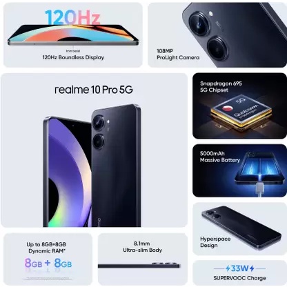 Realme 10 Pro 5G Dual Sim 8GB 256GB