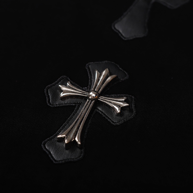 Chr-come88he-ars Áo Thun Tay Ngắn Màu Đen / Bạc Phong Cách Đường Phố Thời Trang Chất Lượng Cao Nyr65