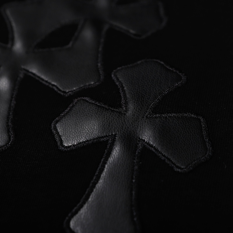 Chr-come88he-ars Áo Thun Tay Ngắn Màu Đen / Bạc Phong Cách Đường Phố Thời Trang Chất Lượng Cao Nyr65