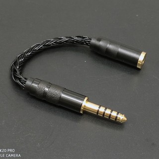 16-strand single crystal copper upgrade line Silver Line 16-strand 4.4 Conversion line balanced conversion head plug conversion wire audio accessories JZDX