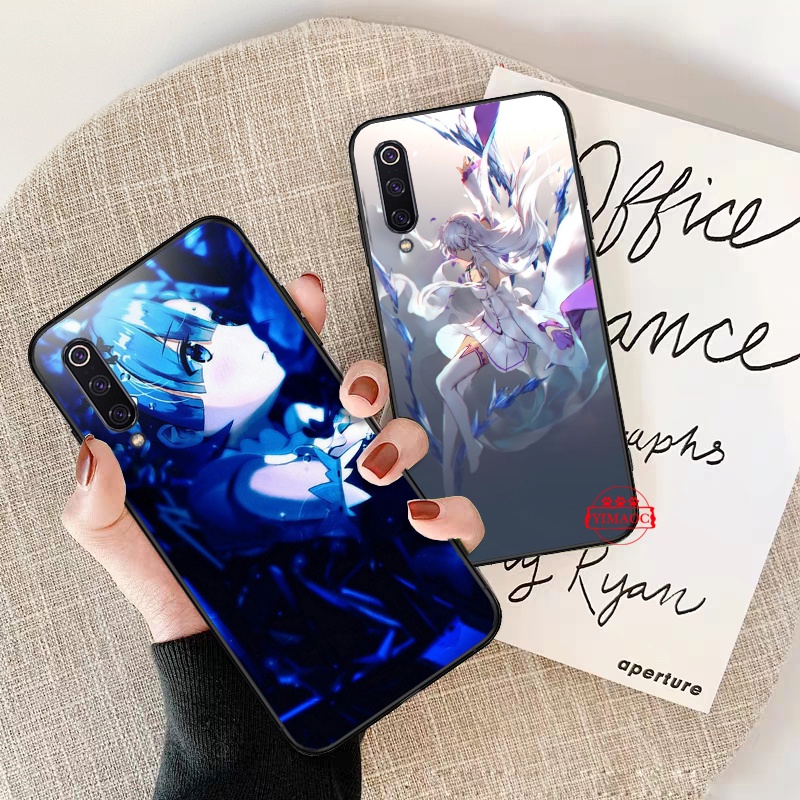 Ốp Điện Thoại Mềm Hình Anime Rem Re Zero emilia 312YPJ V14 Cho Redmi Note 5 6 7 8 8T Pro 9