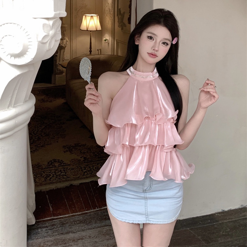 Áo Không Tay Dáng Rộng Thiết Kế Ngọt Ngào Thời Trang